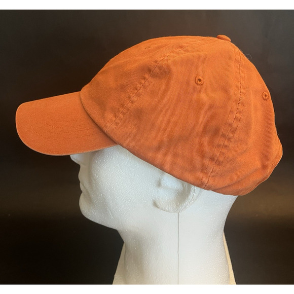 Polo Ralph Lauren | Baseball Hat | Burnt Orange | Leather OSFM Strap | VTG | GUC - Picture 4 of 7